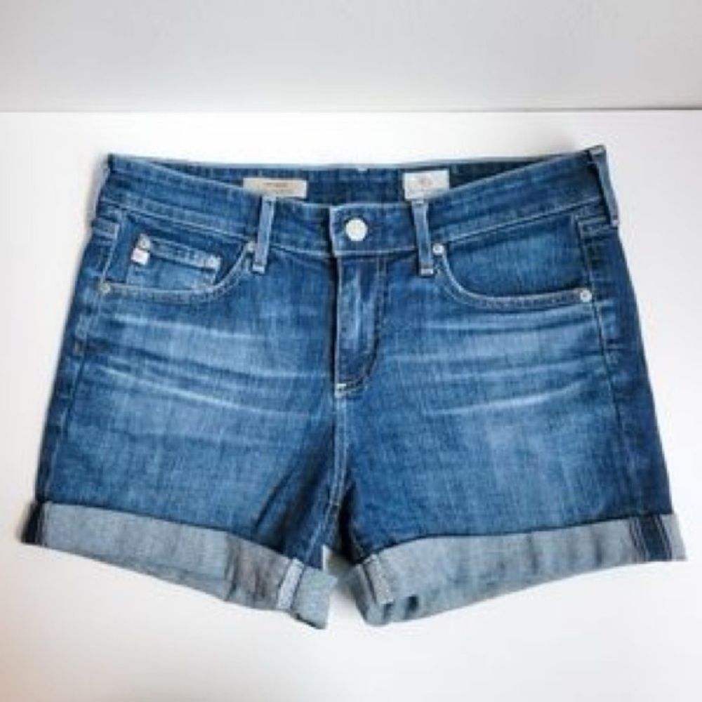 AG Adriano Goldschmied Denim Blue Jean Shorts - Picture 2 of 12